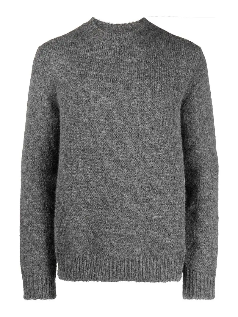 Jil Sander Maglione a maglia fine Grigio
