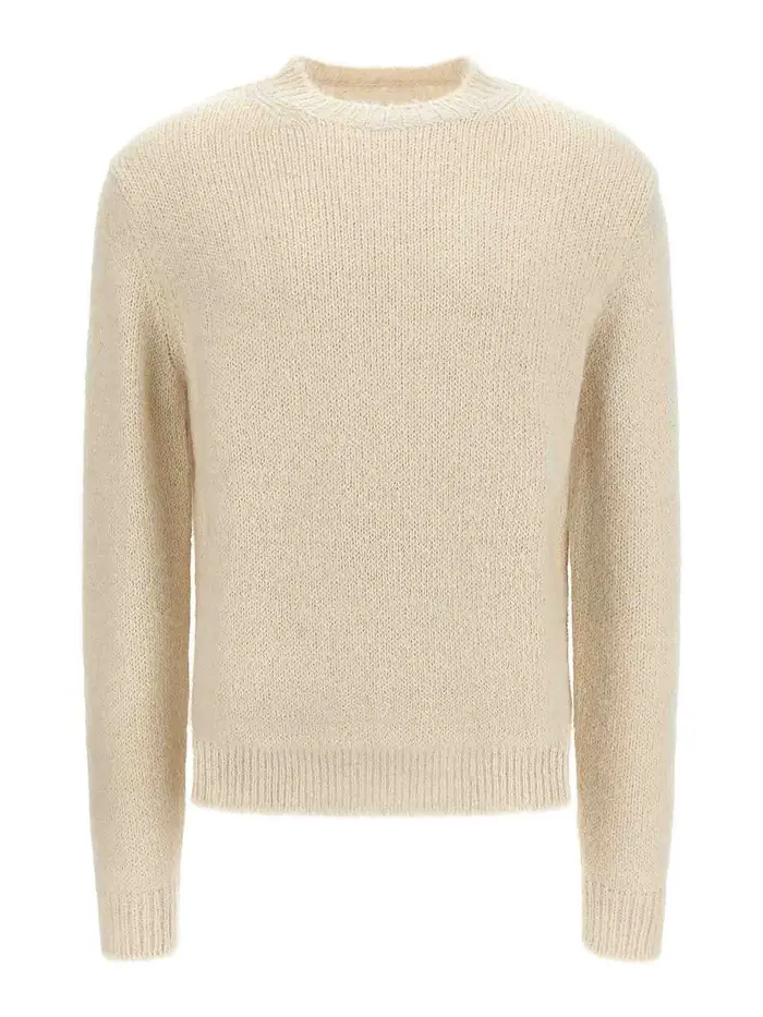 Jil Sander Maglione di lana alpaca Bianco