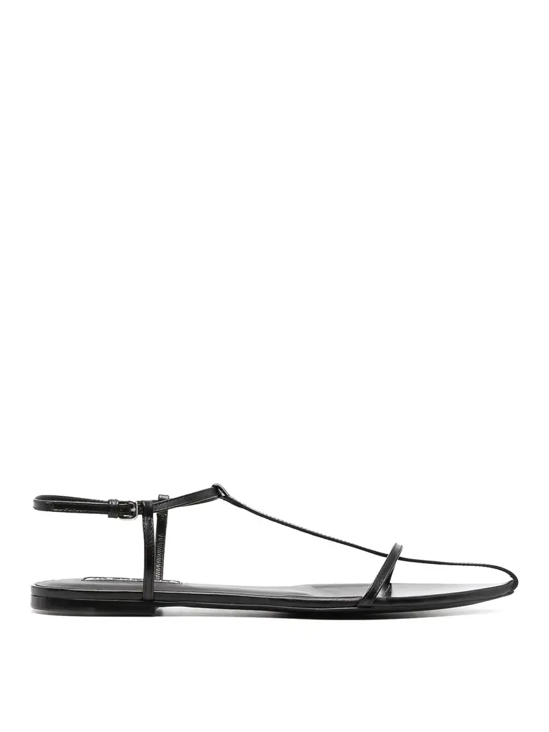 Jil Sander Sandali in pelle Nero