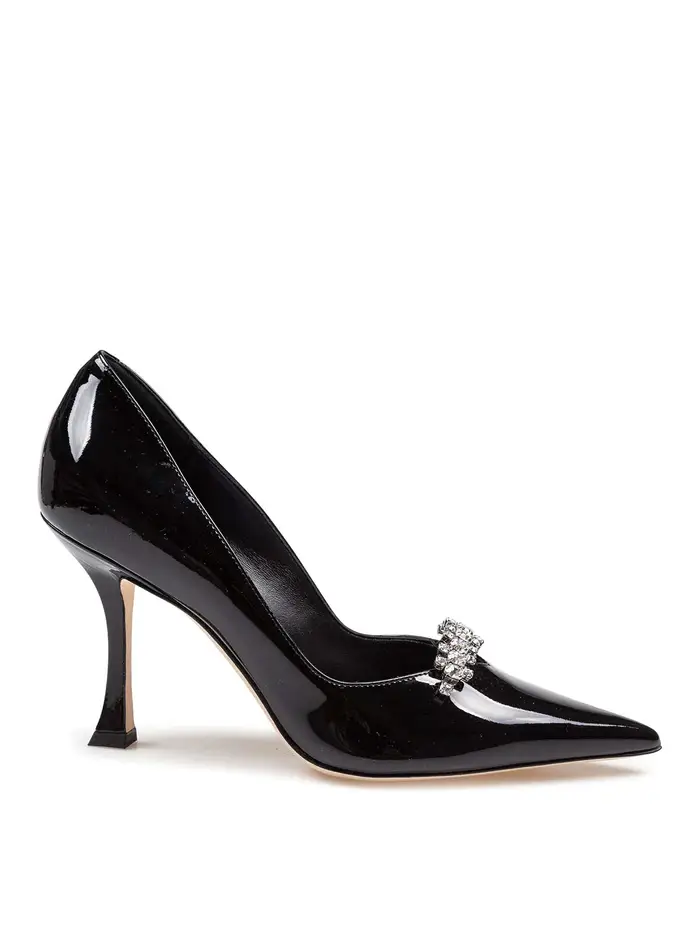 Jimmy Choo Decollete Belinda In Pelle Verniciata Nero