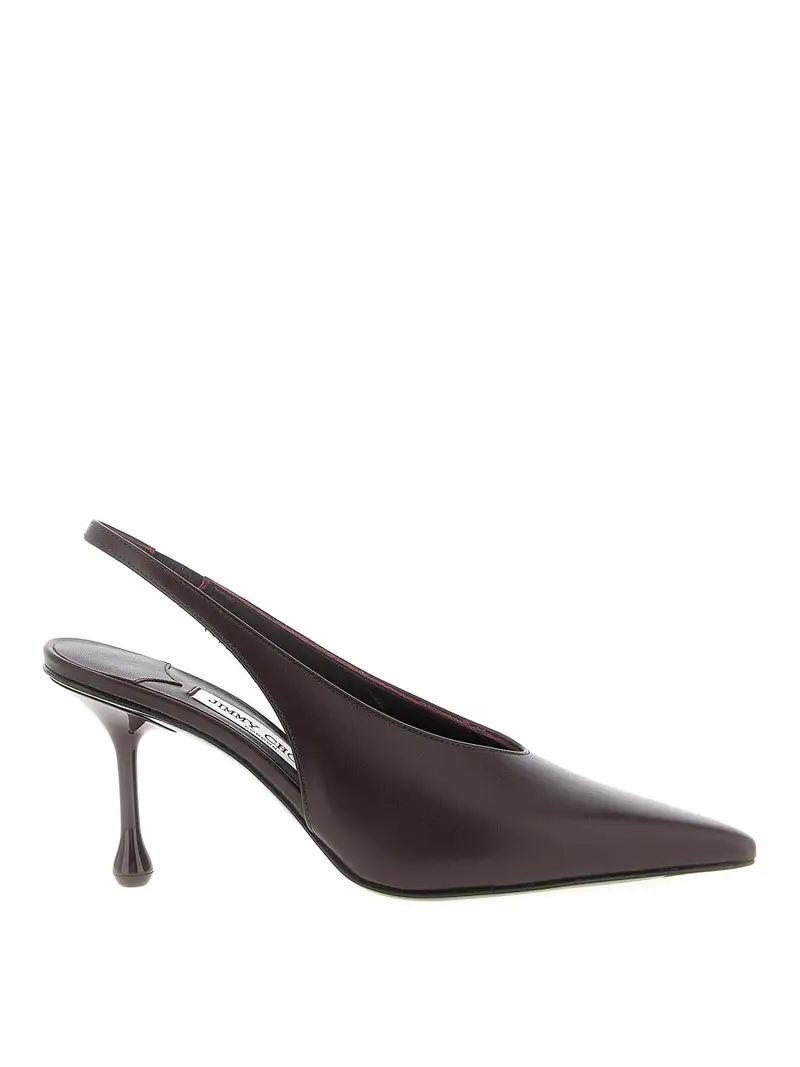 Jimmy Choo Isa Slingback Rosso Scuro