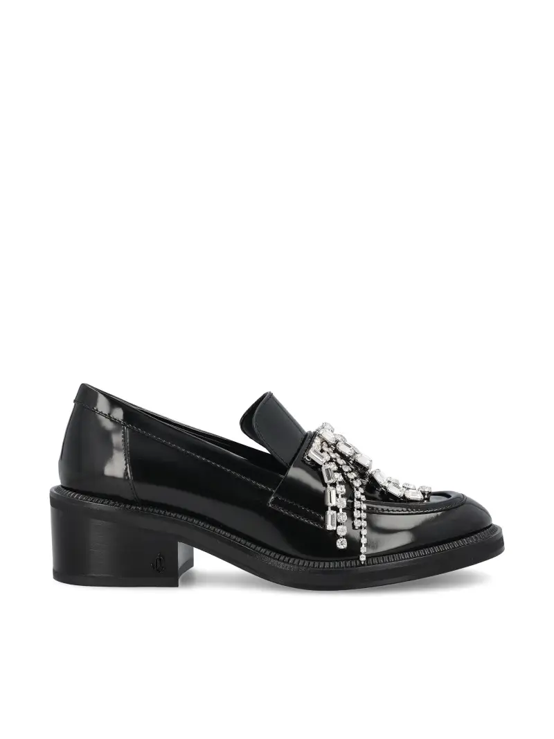 JIMMY CHOO Mocassini Tylor Crystal NERO