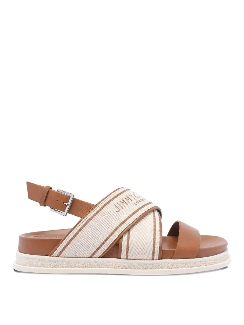 Jimmy Choo Sandali piatti Marrone 3303072