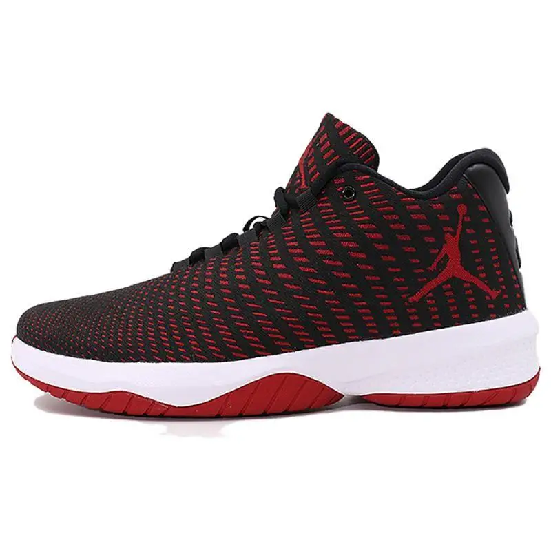 Jordan B Fly Zoom Fashion Versatile Ammortizzazione Antiscivolo Mid-Top Scarpe da Basket Uomo sneaker Nero Rosso 910209-002