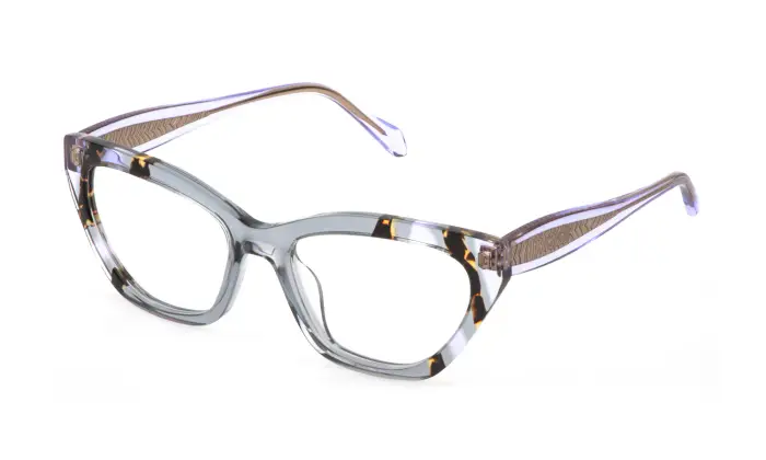 Just Cavalli Donna VJC184V 03GU Montature da vista Acetato Grigio Cat Eye