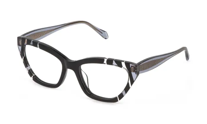 Just Cavalli Donna VJC184V 700Y Montature da vista Acetato Nero Cat Eye
