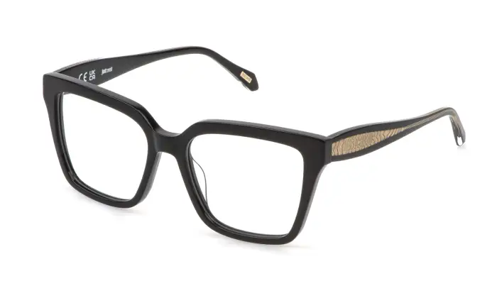 Just Cavalli Donna VJC185 700 Montature da vista Acetato Nero Squadrata