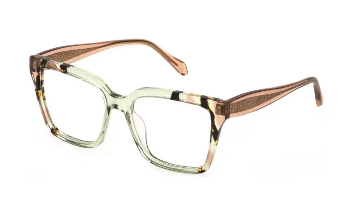 Just Cavalli Donna VJC185V 0M40 Montature da vista Acetato Verde Squadrata