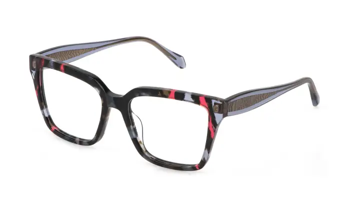 Just Cavalli Donna VJC185V 96NY Montature da vista Acetato Havana Squadrata