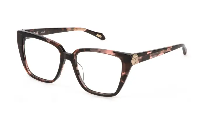 Just Cavalli Donna VJC186 01GQ Montature da vista Acetato Havana Squadrata
