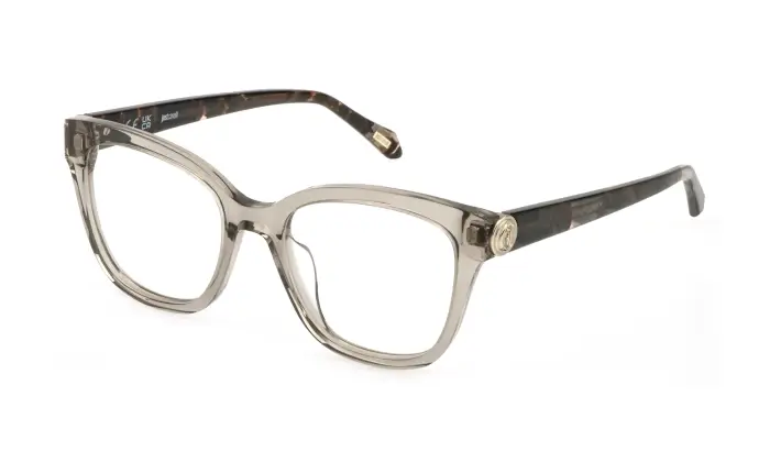 Just Cavalli Donna VJC187 01GQ Montature da vista Acetato Havana Farfalla