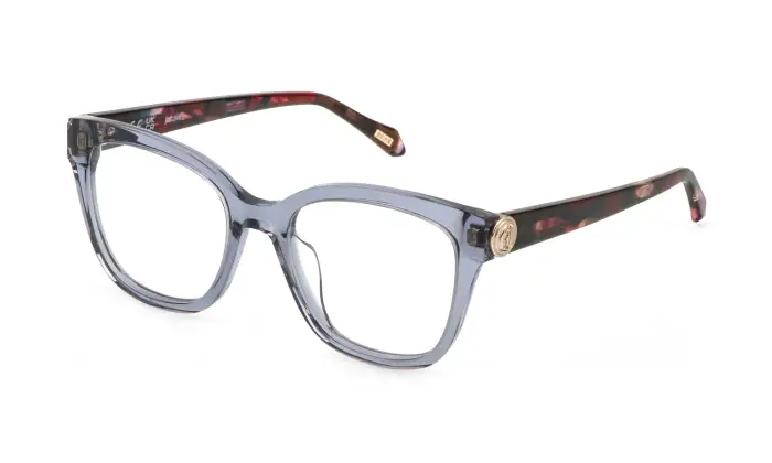 Just Cavalli Donna VJC187 06A7 Montature da vista Acetato Grigio Farfalla