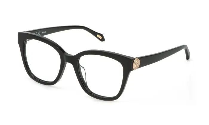 Just Cavalli Donna VJC187 700 Montature da vista Acetato Nero Farfalla