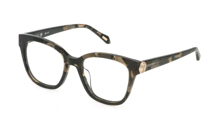 Just Cavalli Donna VJC187 721 Montature da vista Acetato Havana Farfalla