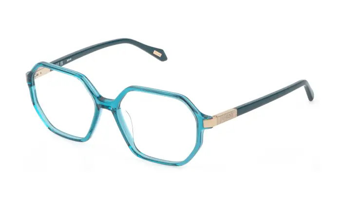 Just Cavalli Donna VJC188 0G59 Montature da vista Acetato Azzurro Geometrica