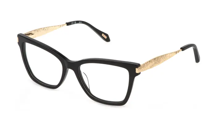 Just Cavalli Donna VJC190 700 Montature da vista Acetato Nero Squadrata
