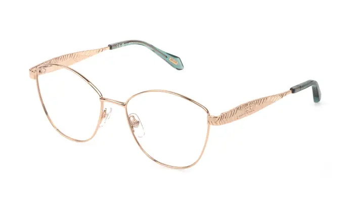 Just Cavalli Donna VJC191 08FC Montature da vista Metallo Oro Geometrica