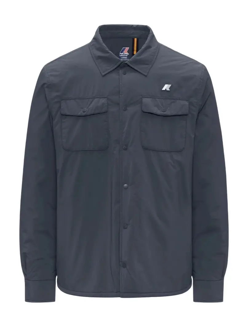 K-way camicie casual uomo - umbert plain warm - blu BLUE