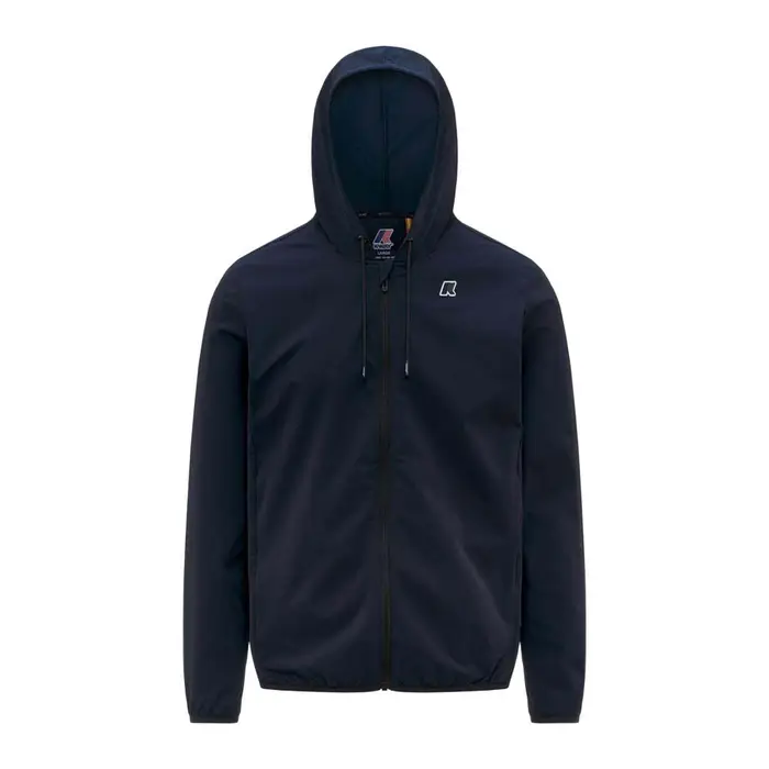 K-way Felpa Con Cappuccio E Zip Journeer Travel Blu Uomo
