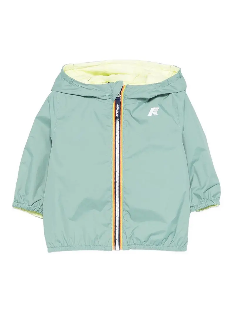 k-way Giubbino Con Cappuccio Verde