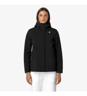 K-way per donna K21488W Giacca nera Madalina, Nero, Casual, Nylon Bianco