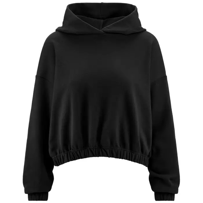 felpa donna fitness kappa cotone con cappuccio nero | Kappa