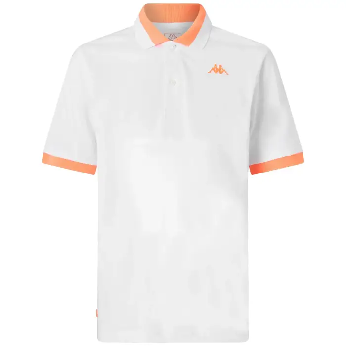 Polo Kappa Neon Blanc