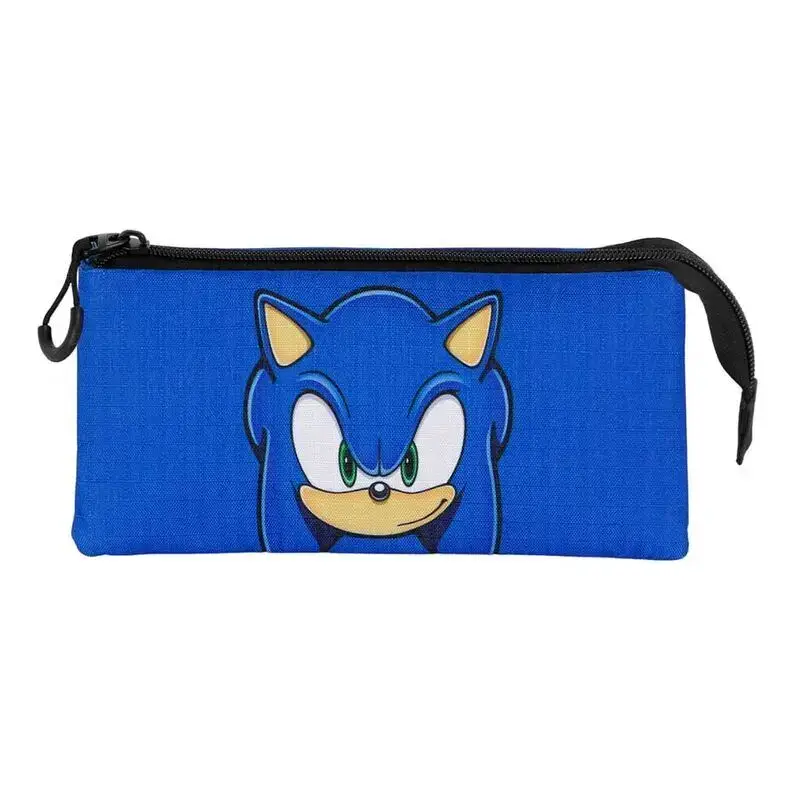 Karactermania Astuccio triplo per bambini Sonic the Hedgehog Bleu