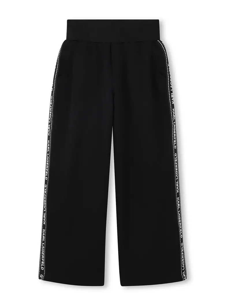Karl Lagerfeld Pantalone Con Logo Nero