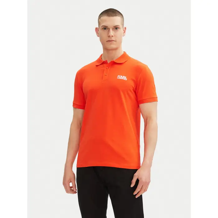 KARL LAGERFELD Polo 745088 552235 Rosso Regular Fit