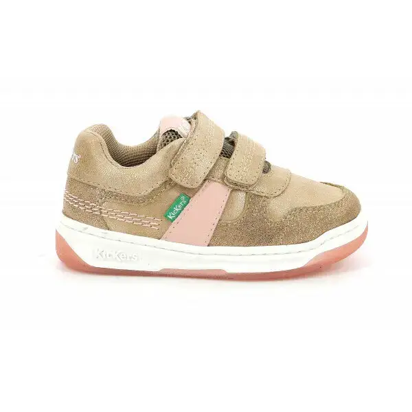 Scarpe da ginnastica da bambina Kickers Kalido Beige