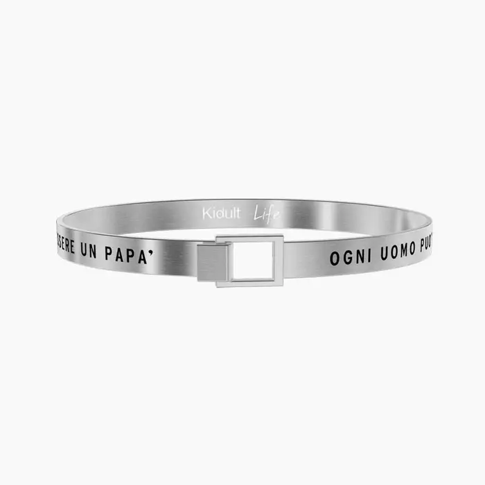 Bangle Da Uomo Con Frase Papà Ogni Uomo Può Essere - Kidult