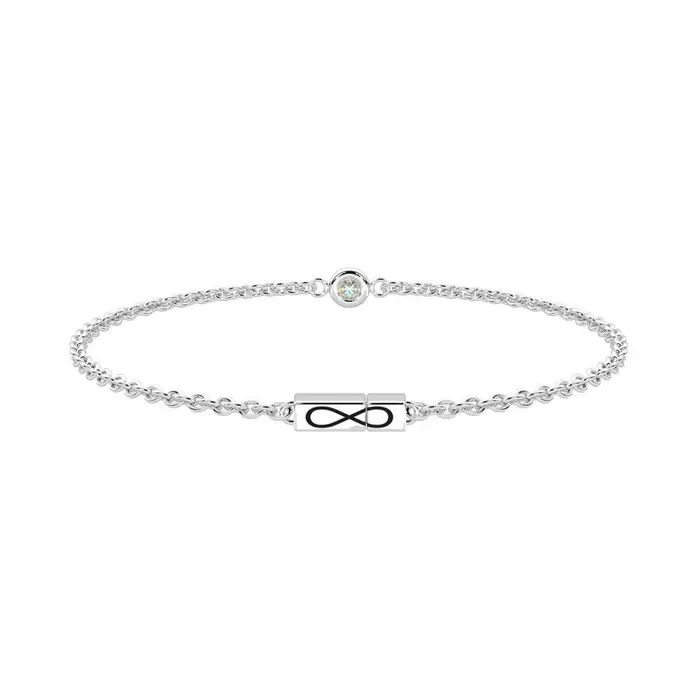 Bracciale In Acciaio 316L Diamanti Lab Grown - Kidult