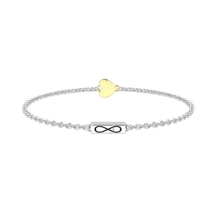 Bracciale In Acciaio 316L Oro 9K - Kidult