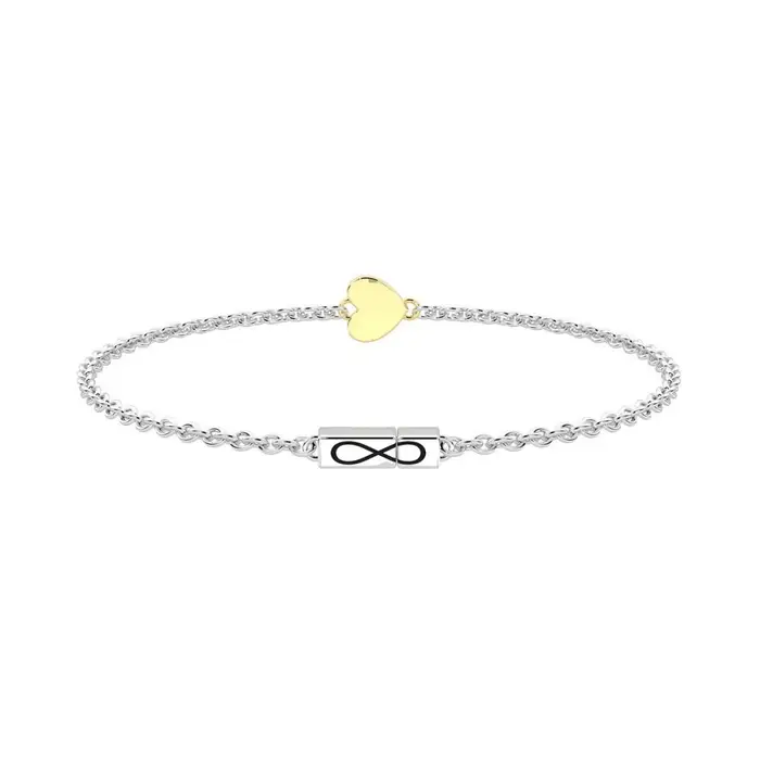 Bracciale In Acciaio 316L Oro 9K - Kidult