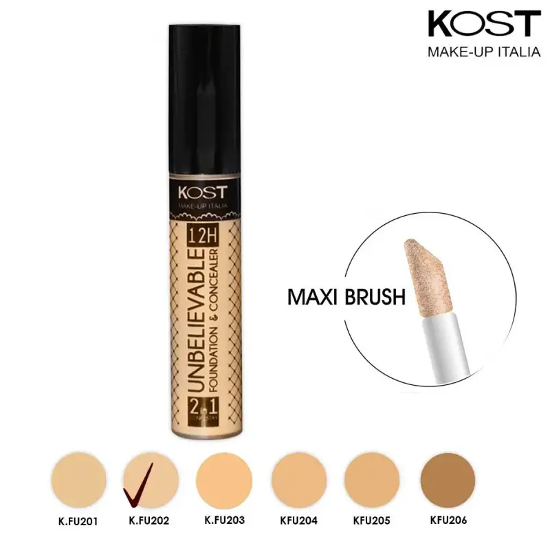 Kost make up Fondotinta unbelievable 12h kost 202