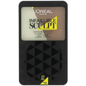 L Oréal Paris Illuminanti Infallible Sculpt Contouring Palette - 02 Claire à Médi Beige