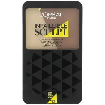 L Oréal Paris Illuminanti Infallible Sculpt Contouring Palette - 03 Médium à Mate Beige
