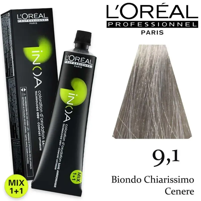 L´oréal paris L oreal inoa tubo 1x60 gr 9,1 biondo ch ssimo cenere