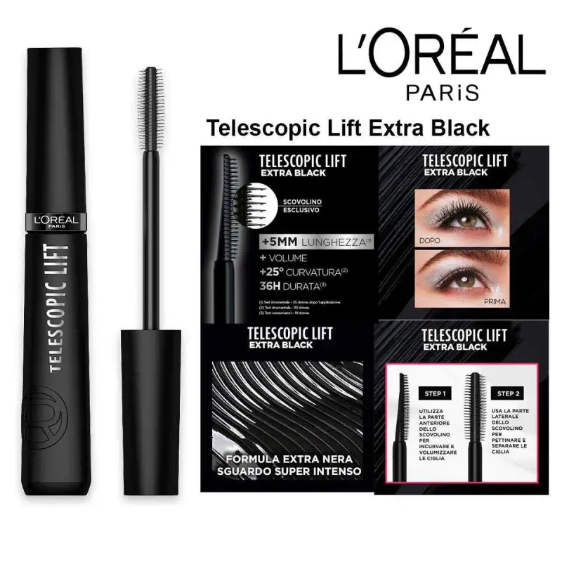 L´oréal paris Mascara L Oréal Telescopic Extra Nero