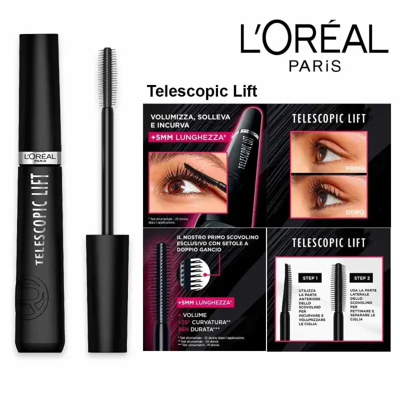 L´oréal paris Mascara L Oréal Telescopic Lift nero