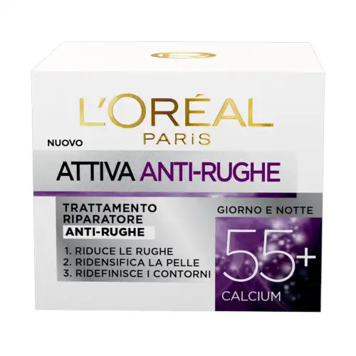 L Oréal Paris Viso Attiva Anti-rughe Crema 55+ 50ml - Crema giorno antirughe