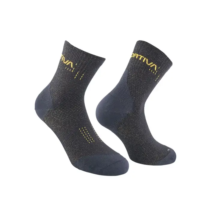 Calze Trail Running Sprint Trail Nero Giallo Uomo XL