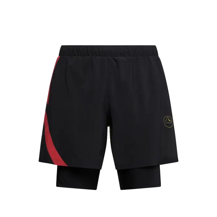 Short Trail Running Flow 5" Nero Giallo Uomo L
