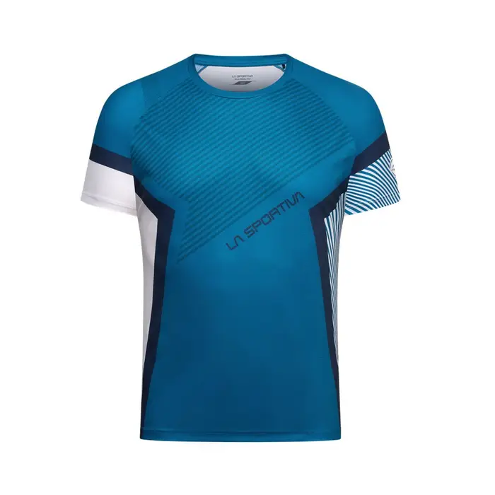 T-Shirt Trail Running Flow Lake Chalk Uomo L