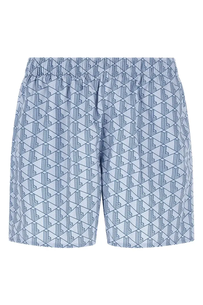 Costume Stampa Monogram Azzurro