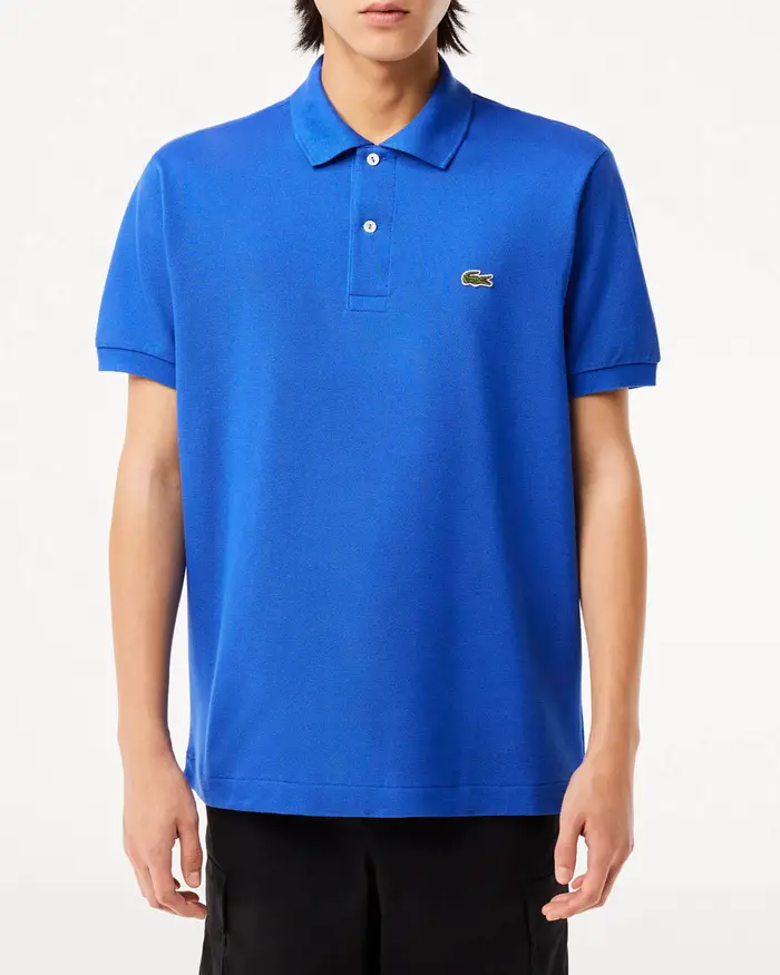 Polo blu royal classic fit L 12 12 in petit piqué