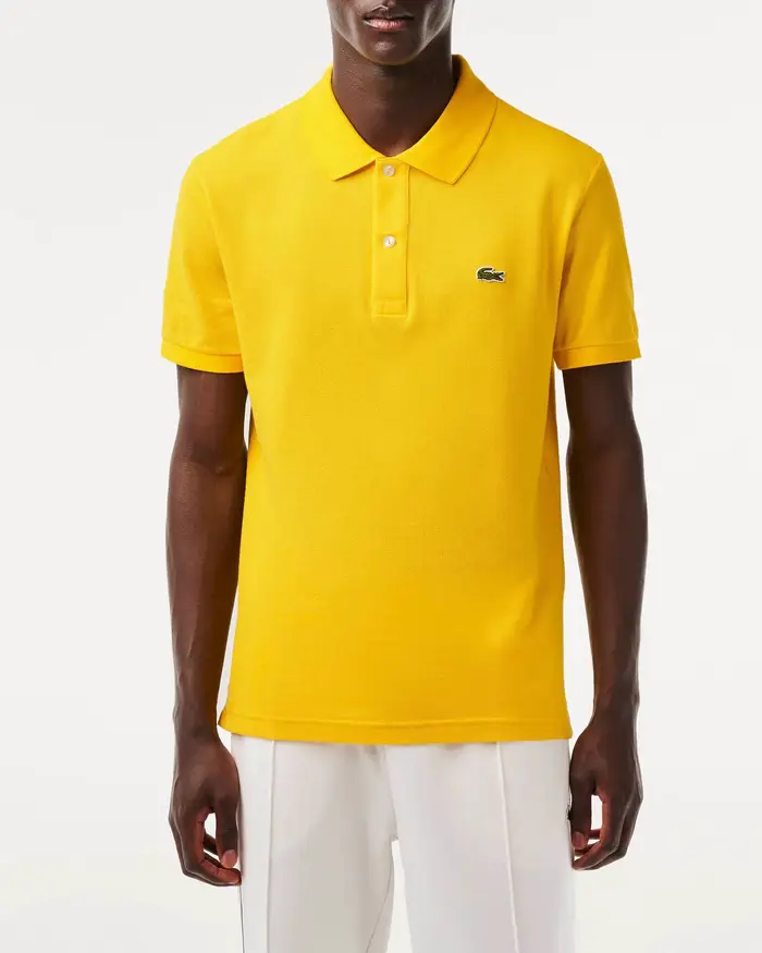 Polo giallo acceso slim fit PH4012 in petit piqué