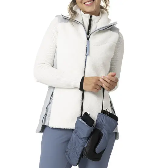 LaMunt Sophia Cozy Hybrid - gilet - donna White
