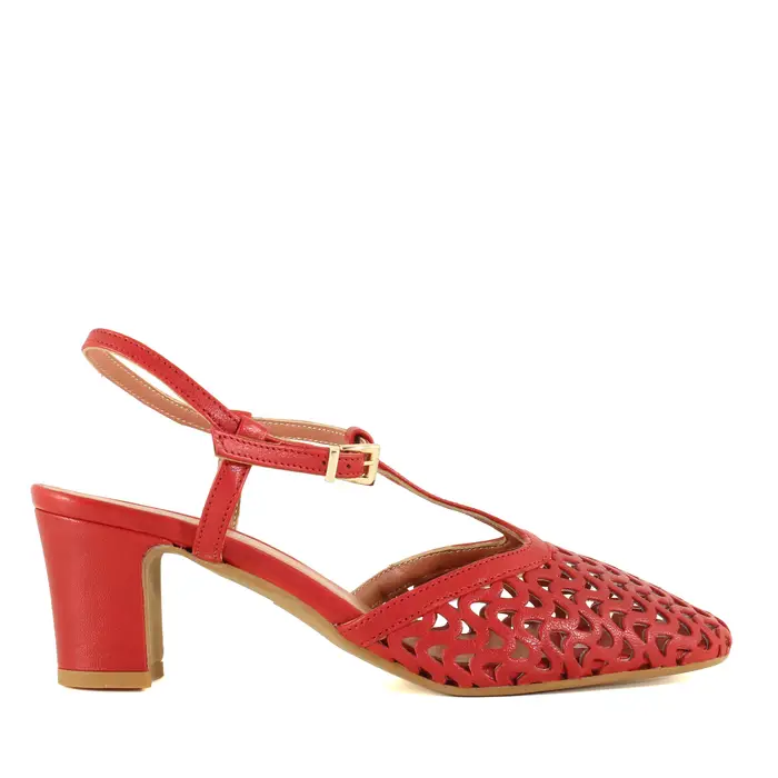 Slingback Vera Rosso